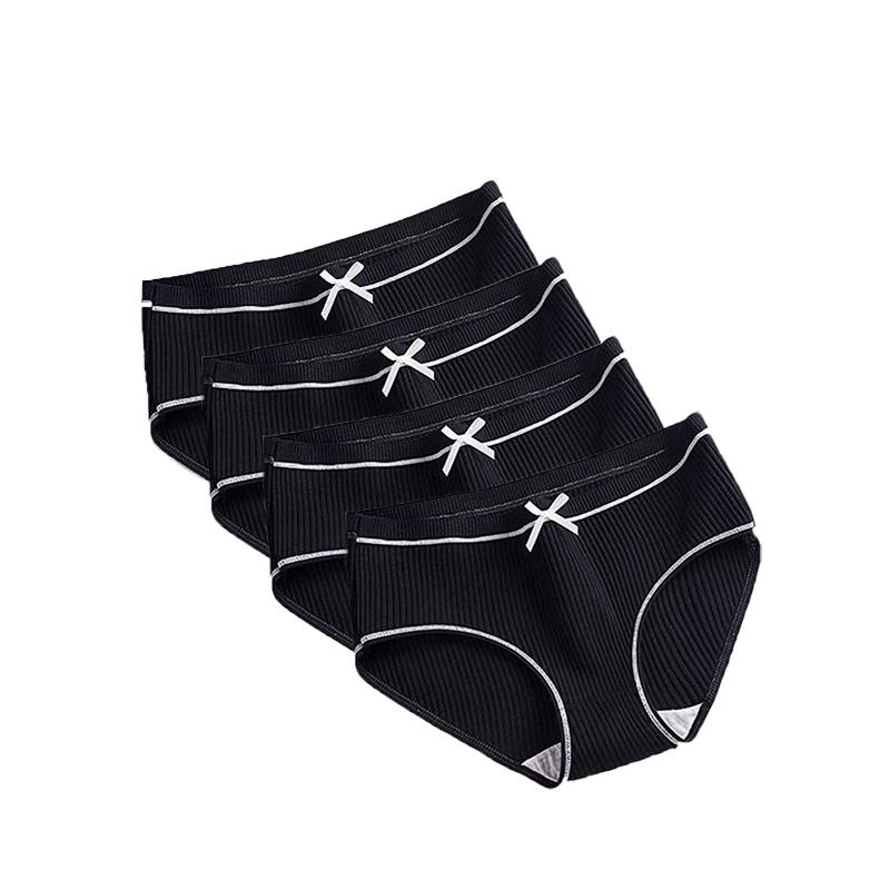 

Women's Cotton Panties For Women 4Pcs Young Girl Panties Lovely Women Ladies Threaded Breathable Women's 2020, Ac00002