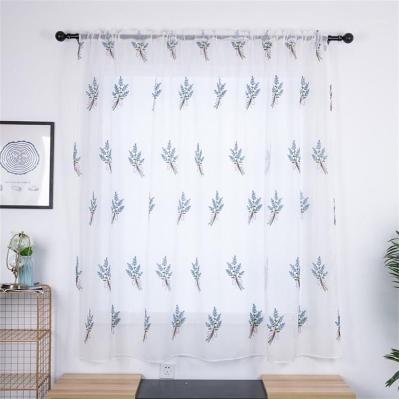 

High Quality Peony Pattern Decoration Light Shade Curtain Bouquet Flower Tulle Curtain Handle Tulle Coveted 1 Fabric #451, White