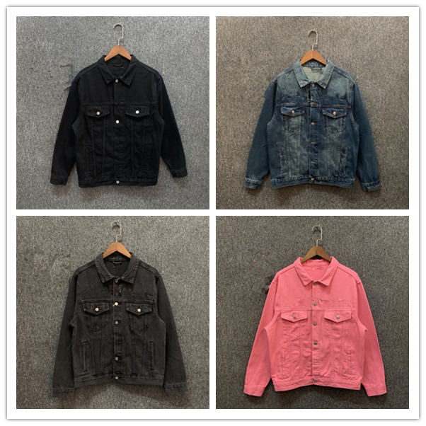 

Mens Jacket Designer Denim Washed Coat Men Women High Quality Casual Coats Black Blue Fashion Men's Jackets Stylist Outwear Size S-XL