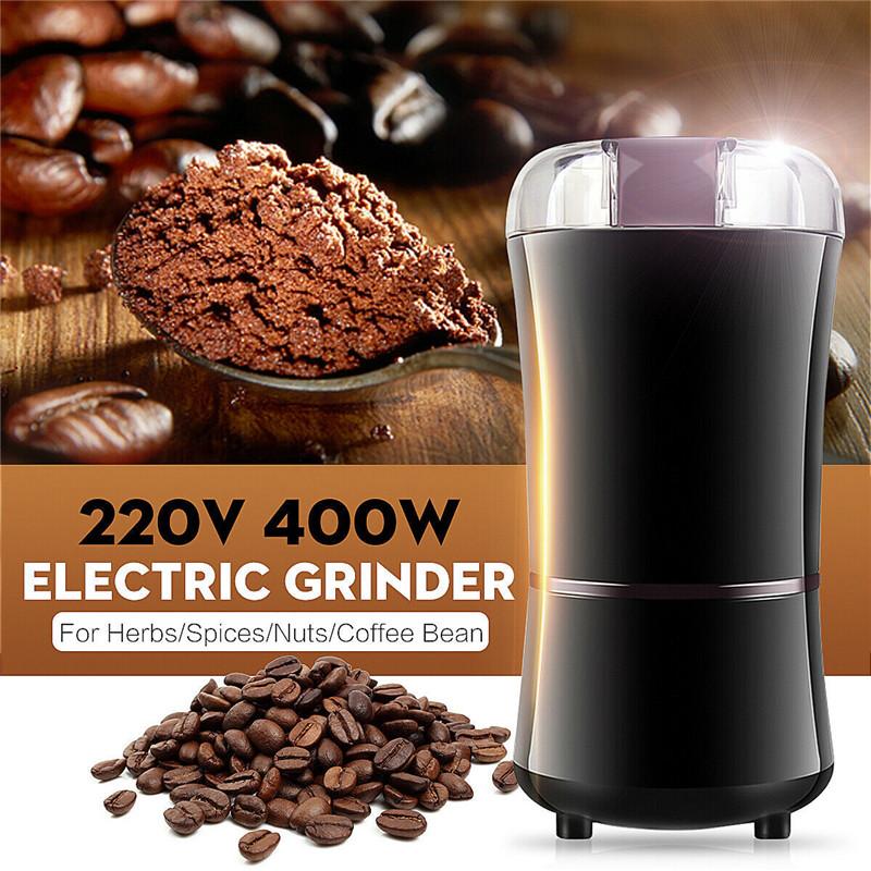 

400W 220V Electric Coffee Grinder Kitchen Salt Pepper Grinder Powerful Beans Spices Nut Seed Coffee Bean