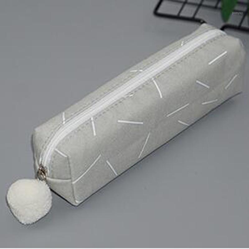 

Concise Girls Student Cosmetic Bag School Pencil Cases Stationery Canvas Makeup Bags Neceser Bag Organizer Toiletry Bags1, Square-triangle