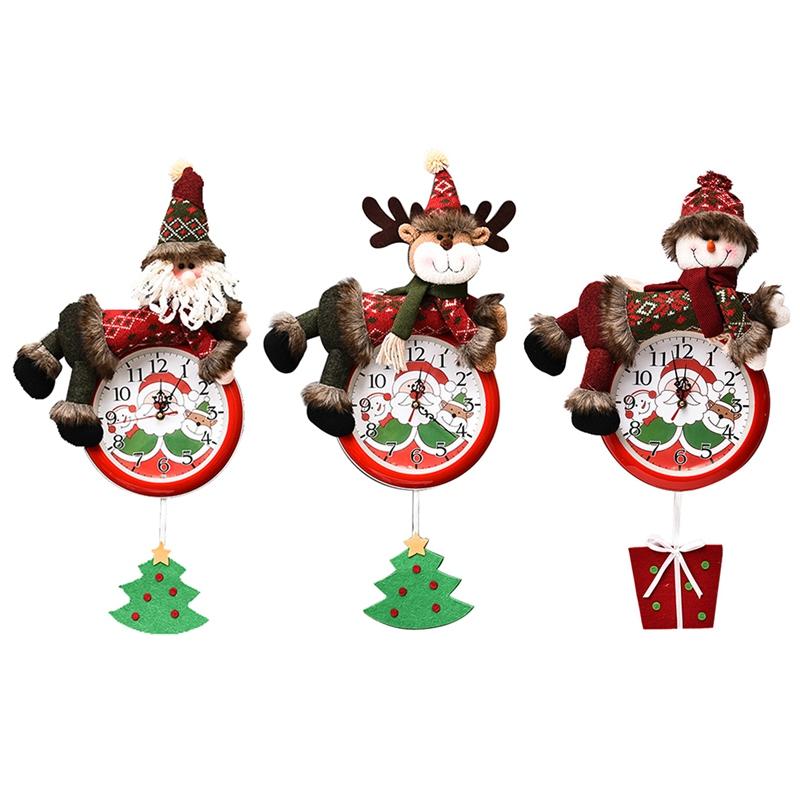 

Christmas Santa Claus/Snowman/Elk Christmas Advent Countdown Clock Calendars Holiday Hanging Decorations