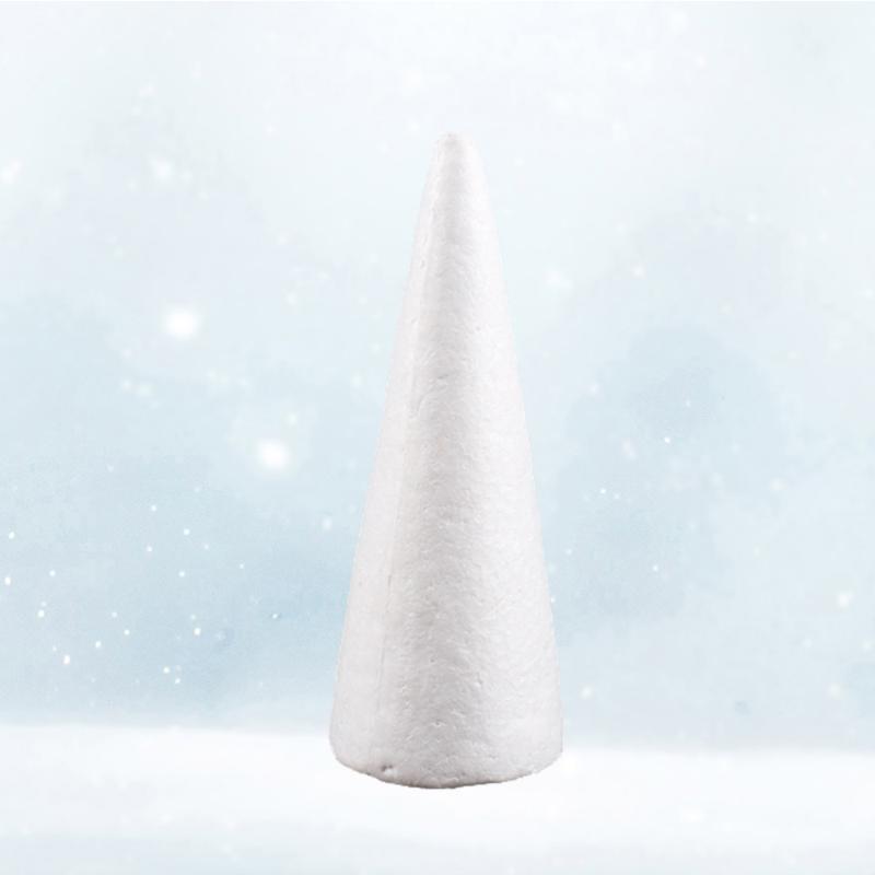 

30cm White DIY Cone Children Craft Cone Accessories for Home Craft Christmas