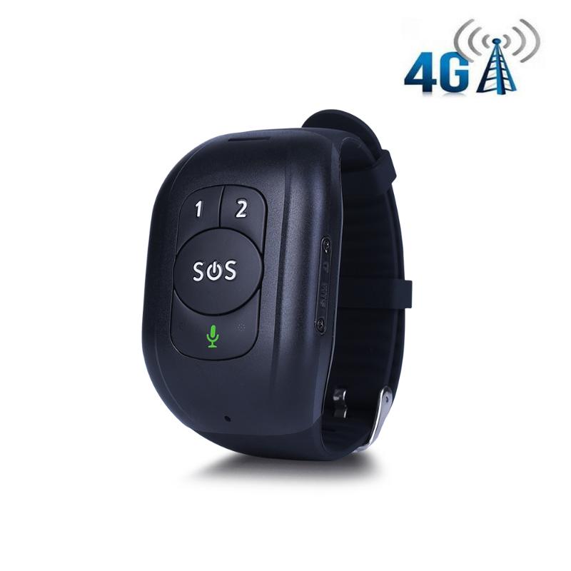 

IP67 Waterproof 4G LTE GSM Elderly Child SOS Button Wristband Emergency Alarm GPS Tracking Heart Rate Blood Pressure Monitoring