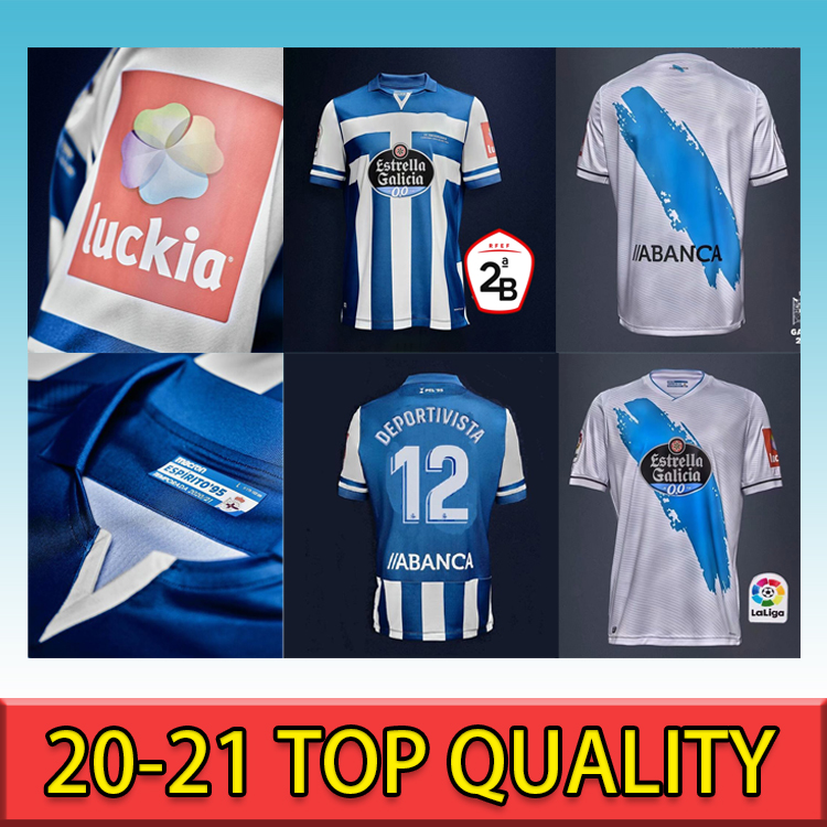 

2021 Adult Kids Kits Deportivo La Coruna Soccer Jerseys 20 21 Coruna AKETXE ALEX B. High-quality Maillot de Foot Home Away Football Shirt, Home patch 2