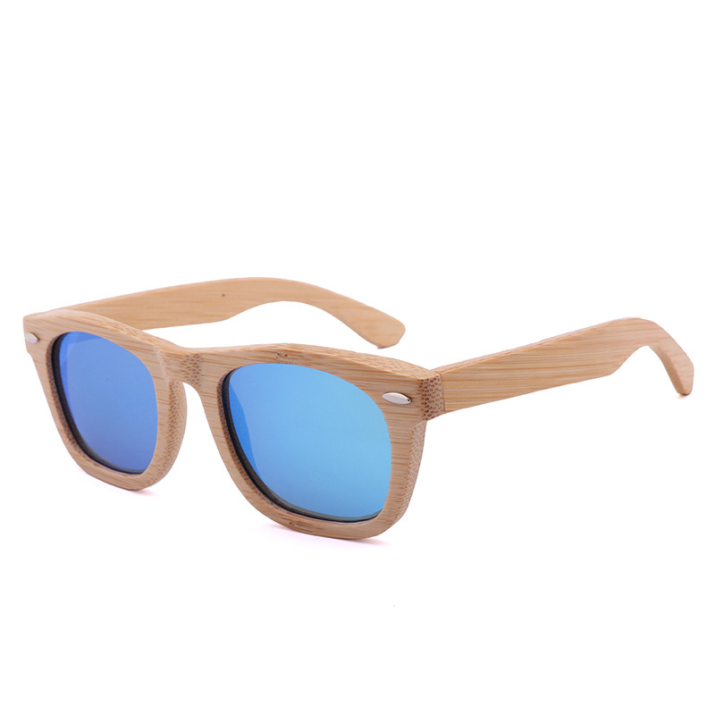

Sunglasses Mens Sun Glasses Women 2021 New Square Bamboo Sunglasses Unisex Style with Rice Nail Polarized Light Change