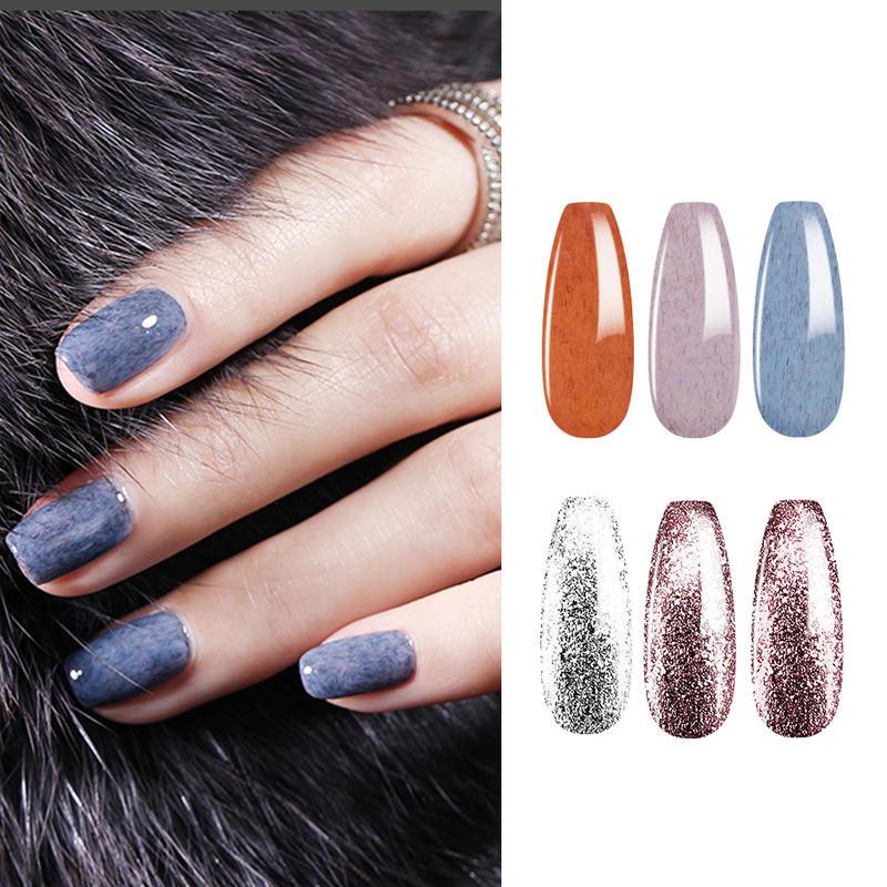 

HNM 6Pcs Gel Nail Polish Set UV LED Soak Off Nail Varnish Primer Gel Polish Hybird Lacuqer Gelpolish Vernis New Starter Kit 8ml, Ch005