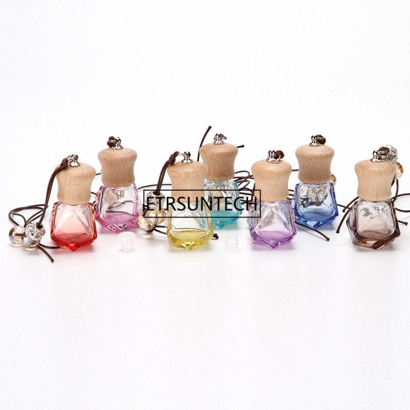 

Glass Wishing Bottle Pendant Air Freshener Hanger Car Hanging Ornament Perfume bottle F1858