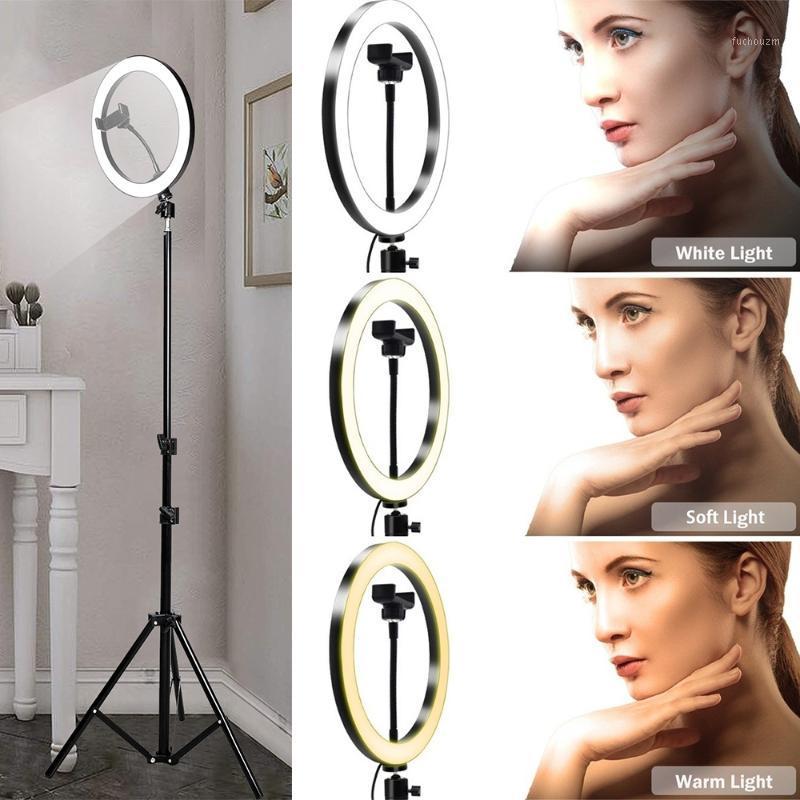 

10/12 Inch Photo Studio Ring Light Video LED Beauty RingLight Photography Dimmable Ring Lamp+Tripod For Youtube Selfie/Live Show1