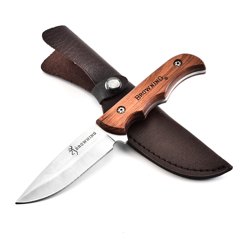 

Browning Fixed Blade Knife with Leather Sheath,7.5 In