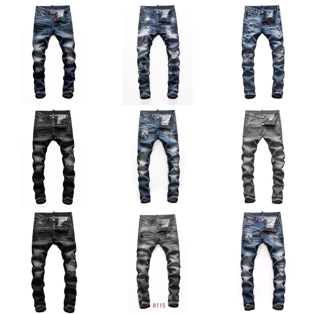 

mens denimr jeans black ripped pants best version skinny broken H1 Italy style bike motorcycle rock reviva ajU DSQ DSQ2 DSQUARED, 23