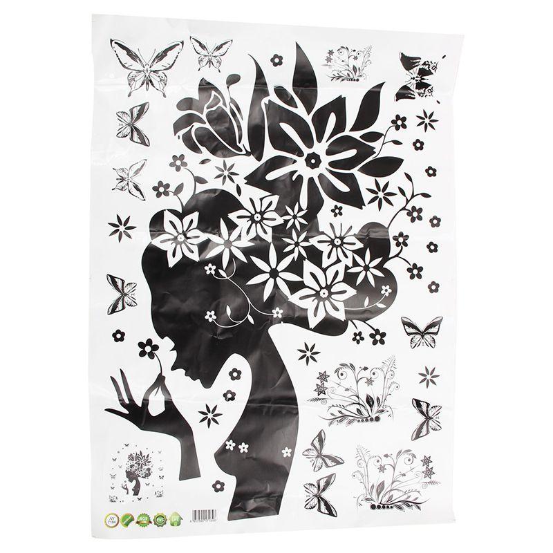 

Promotion! Pretty Butterfly Flower Fairy Girl PVC Wall Sticker Home Decor Decals