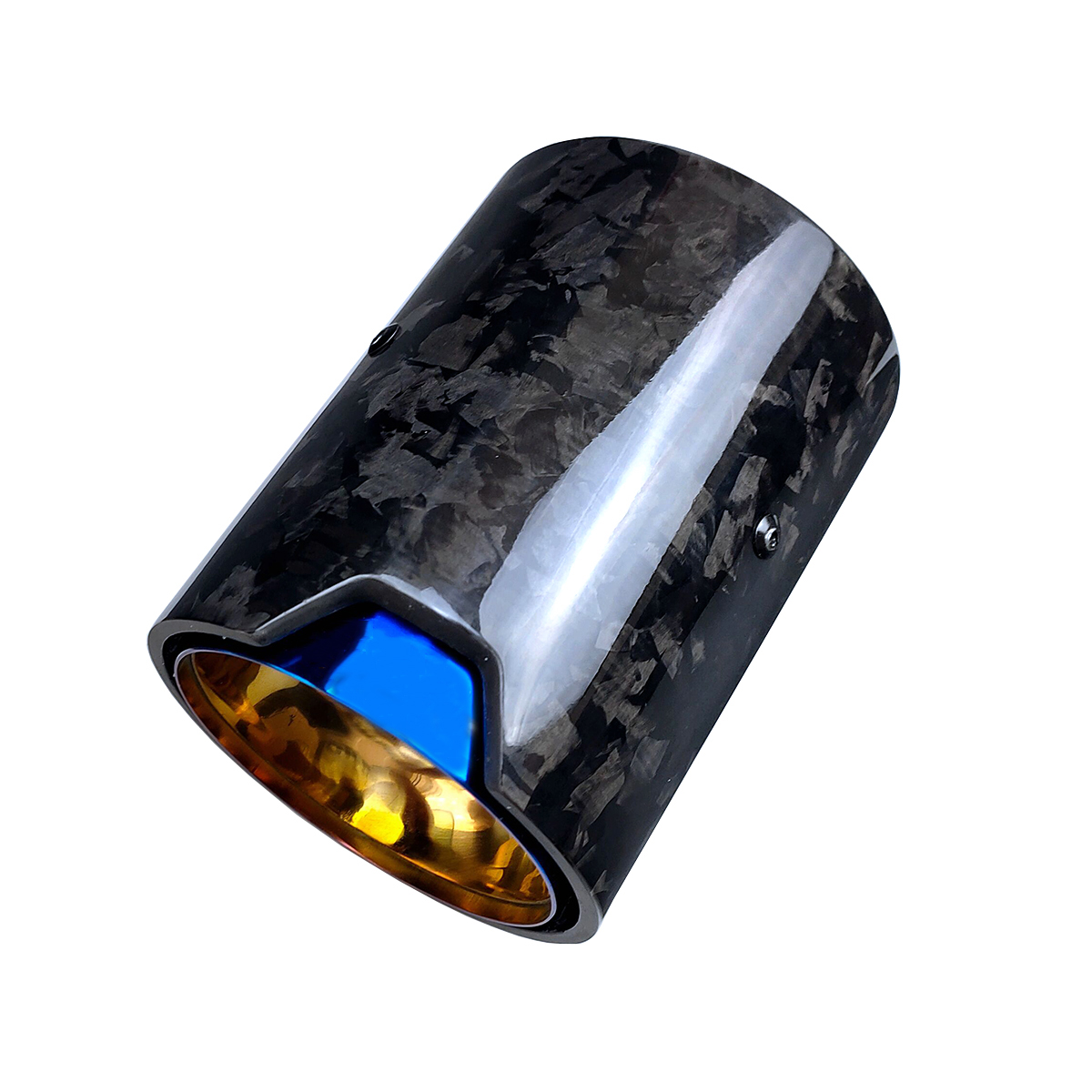 GTPARTS M Performance Forged carbon fiber Exhaust Tip muffler pipe for BMW M2 F87 M3 F80 M4 F82 F83 with Burnt Blue inner pipe-image-614151172