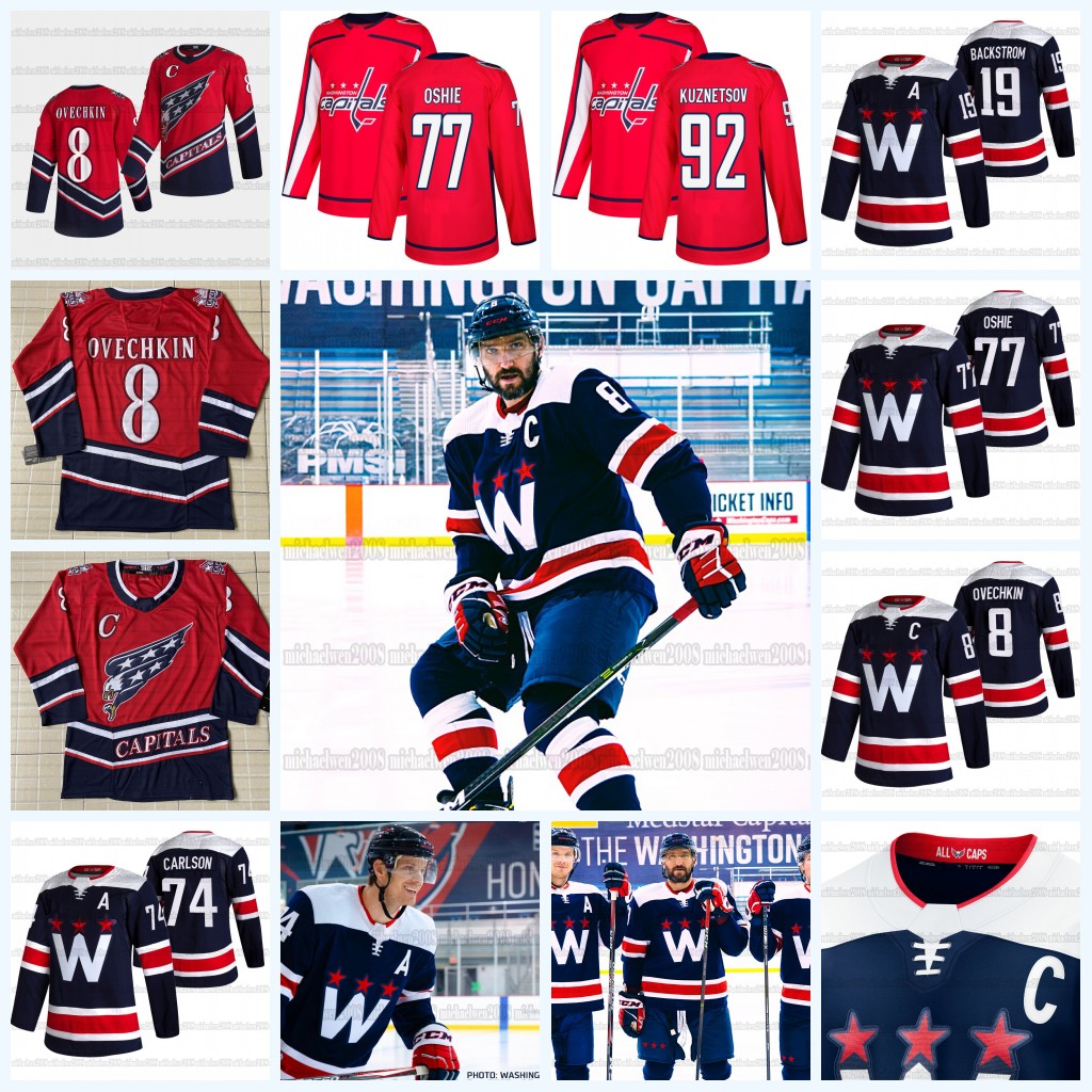 

Alexander Ovechkin Washington Capitals 2021 Alternate Third Alex Ovechkin John Carlson T.J. Oshie Evgeny Kuznetsov Jakub Vrana Tom Wilson, Youth 2019 all star white