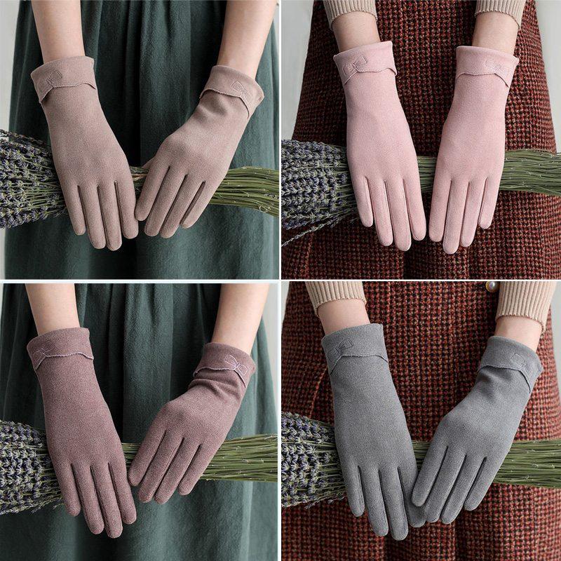 

Five Fingers Gloves Winter Women Touch Screen Windproof Thicken Mittens Female Full Finger Warm Outdoor Skiing Driving