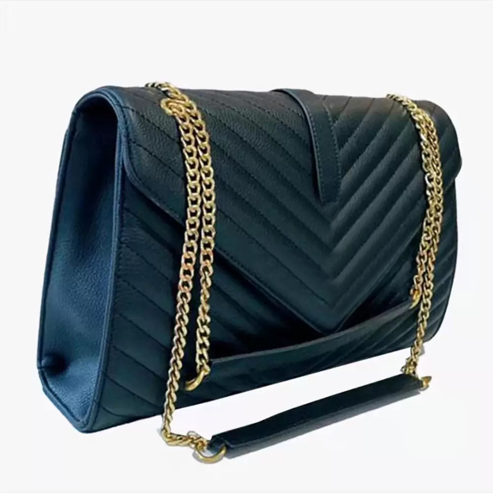 

Luxury Designer Bag Women Chain Crossbody Bags Leather Fashion Handbag WOC Bags Tote LOULOU Flip Cover Shoulder Wallet Cross Purses, No bag (logo)