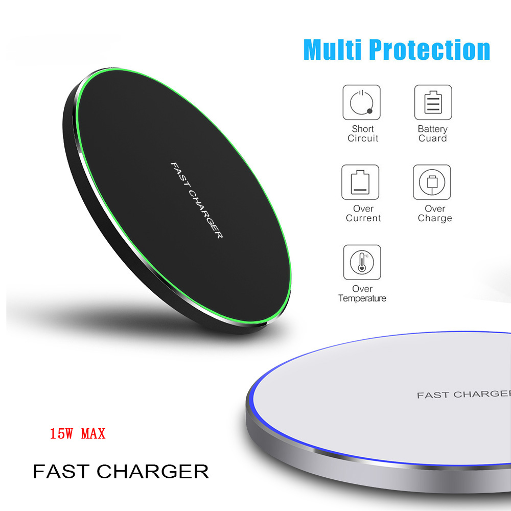 

10W Qi Wireless Charger for iPhone 11 X XS XR 8 Plus Huawei P30 P20 Pro Fast Wireless Charging Pad for Samsung S20 S9 S10 Xiaomi mi