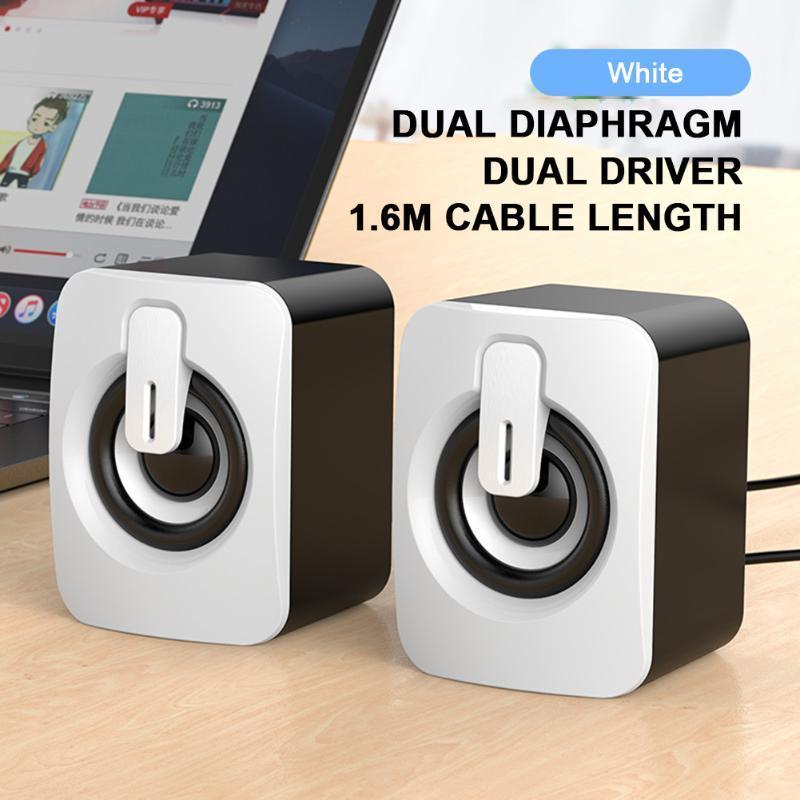 

USB Wired Computer Speaker Computer Speakers Bass Stereo Music Player Audio Input Speakers for PC Laptop1