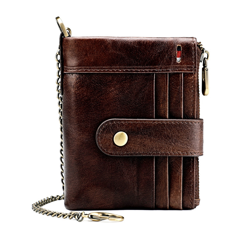 

2020 Leather 100% Genuine Wallet Mad Horses Wallets Short Male Purse Mini Walet Money High Quality Boys 0ucg, 3503tl brown