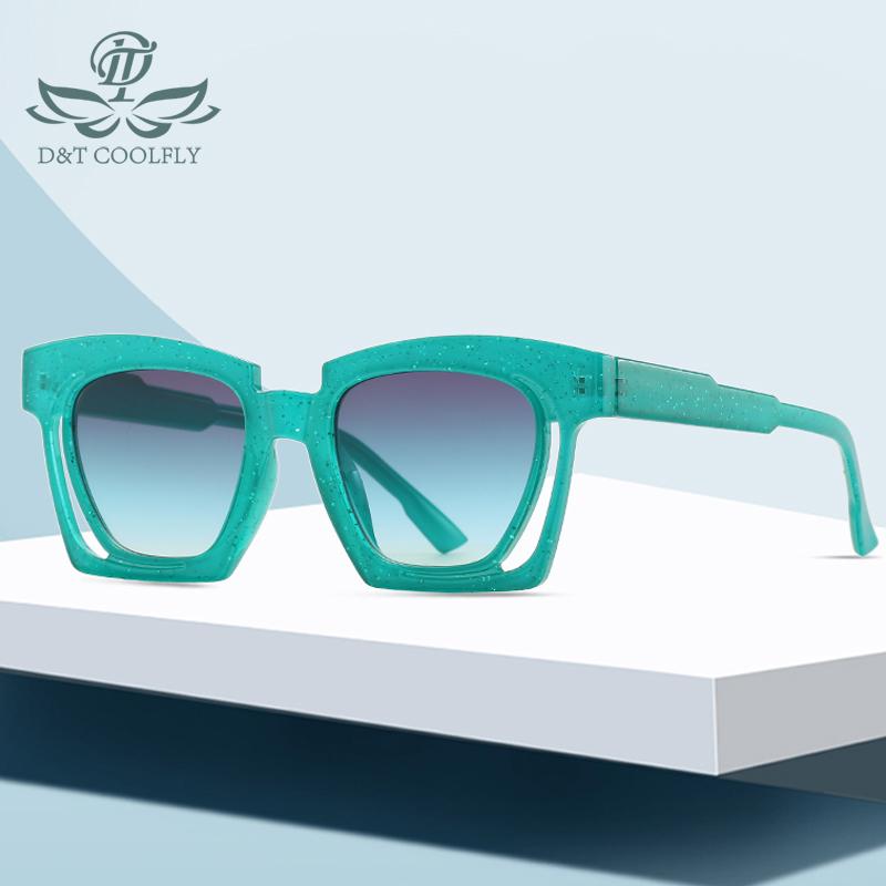 

Sunglasses D&T 2021 Fashion Cat Eye Women Men Brand Designer Vintage Gradient Lens Cool Style Frame Trend UV400