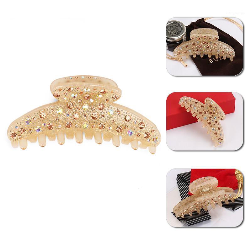 

Brand Hair Claw Fashionable Women Ornaments Charming Prom Clamp Acetate Clips & Barrettes, Golden;silver