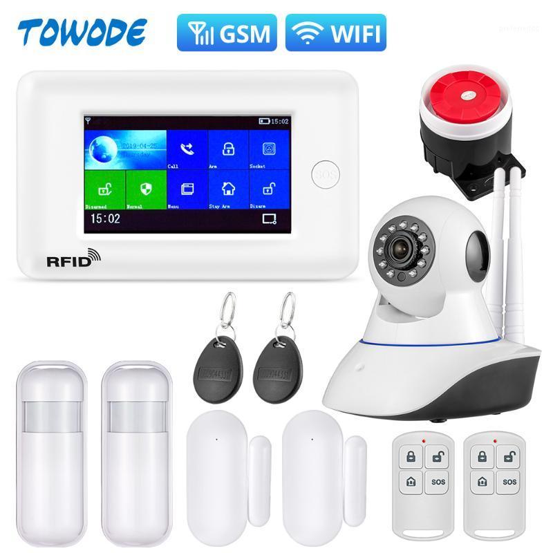

Towode Security Alarm System PG106 WIFI Smart 2G Anti Theft System 4.3 inch Color Screen APP Remote Control PIR Motion Sensor1