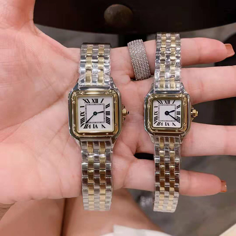 

Ladies Clock Silver gold watch woman wristwatch Quartz women watch women dress watches Stainless Steel Montre Femme Gift, Model 1 silver