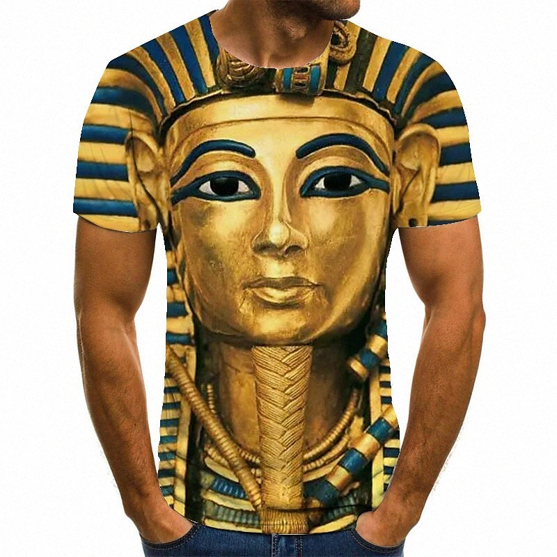 Men's Unisex Tee T shirt Shirt 3D Print Graphic Prints Egypt series Plus Size Round Neck Casual Daily Print Short Sleeve Tops Basic Fashion