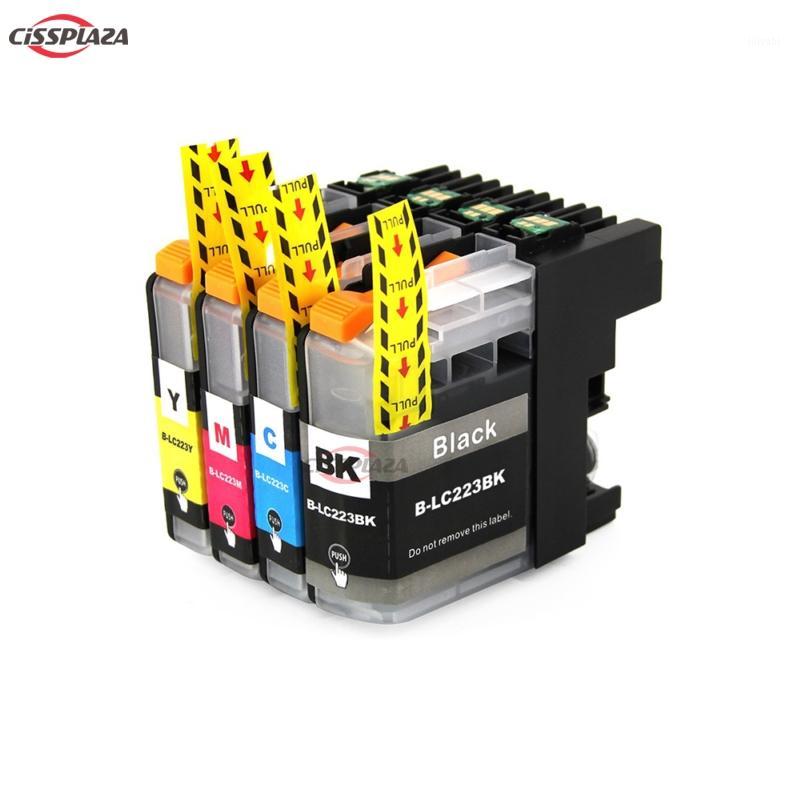 

CISSPLAZA 4colors LC223 LC221 Compatible Ink Cartridge For Brother MFC-J4420DW/J4620DW/J4625DWJ480DW/J680DW/J880DW Printer1