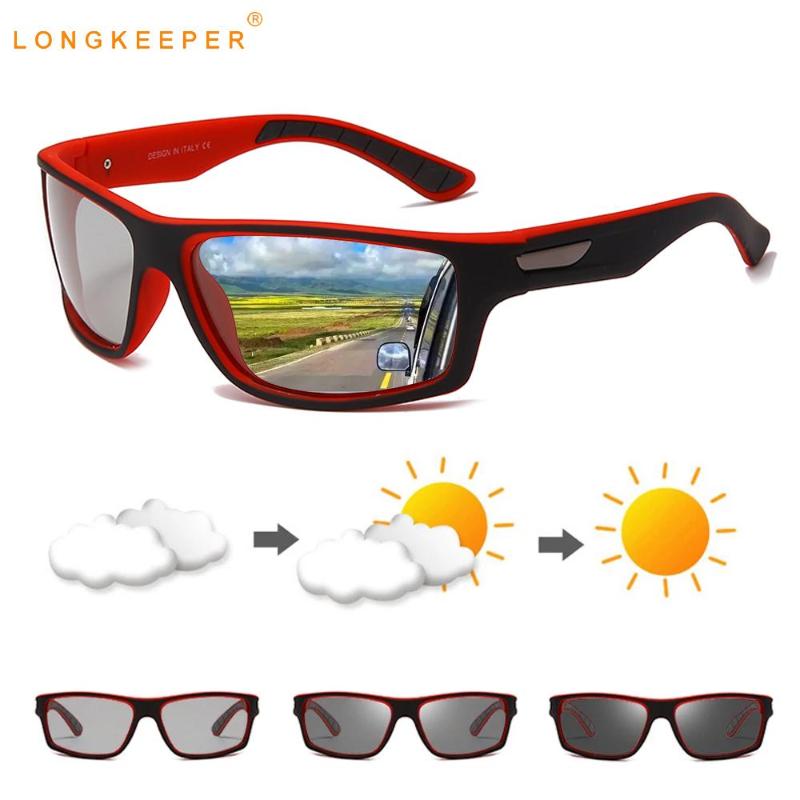 

LongKeeper Photochromic Sunglasses Men Classic Polarized Driving Glasses Male Change Color Sun Glasses Driver's Eyeware Gafas