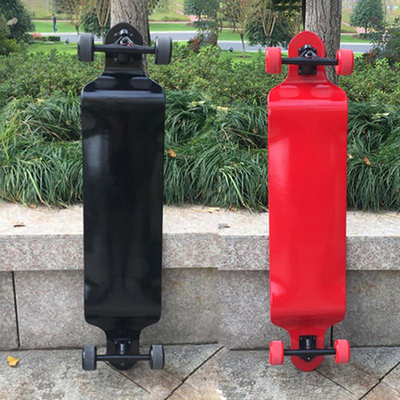 

Professional Longboard Skateboard Four-Wheel Scooter for Road Street Racing Board Adult Drop Down Speed Longboard High Quality, Red