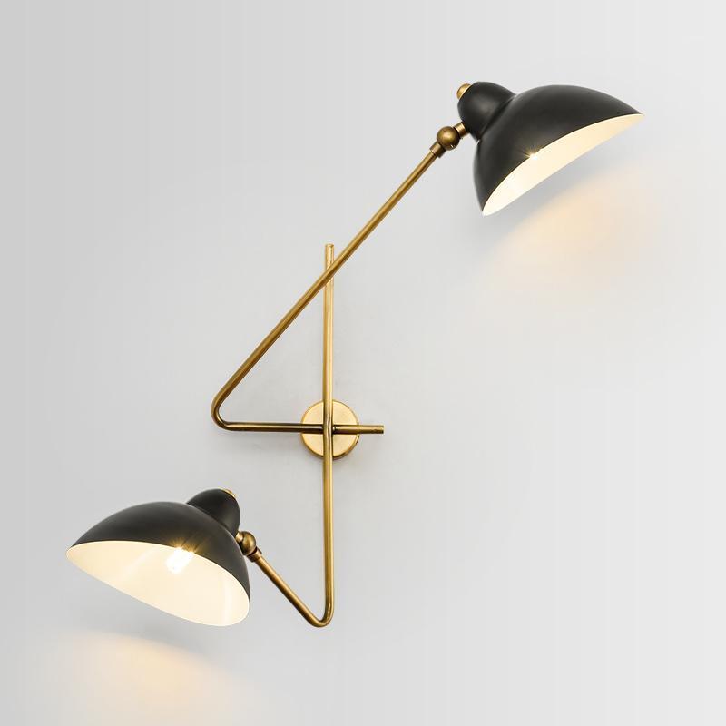 

Nordic Bedroom Bedside Lamp Wall Lamp Simple Modern Aisle Corridor Hotel Golden Background Wall Creative LED1