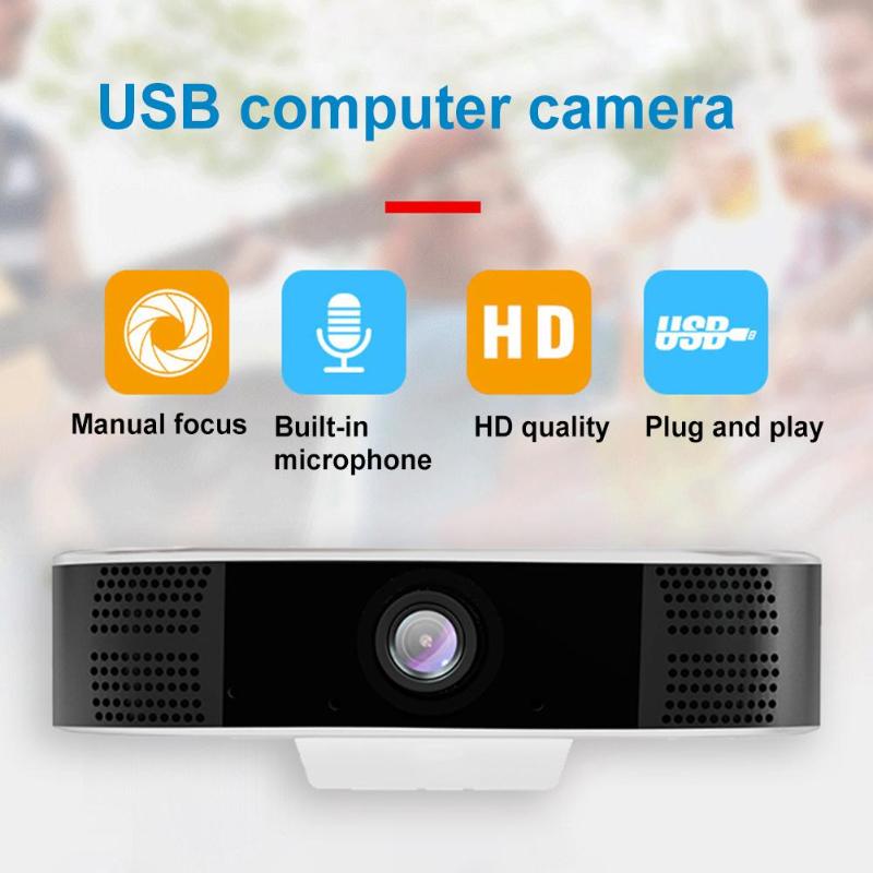

C11 HD Webcam Built-in Dual Mics Smart 1080P Web Camera USB Stream Camera for Desktop Laptops PC Game Cam For OS Windows