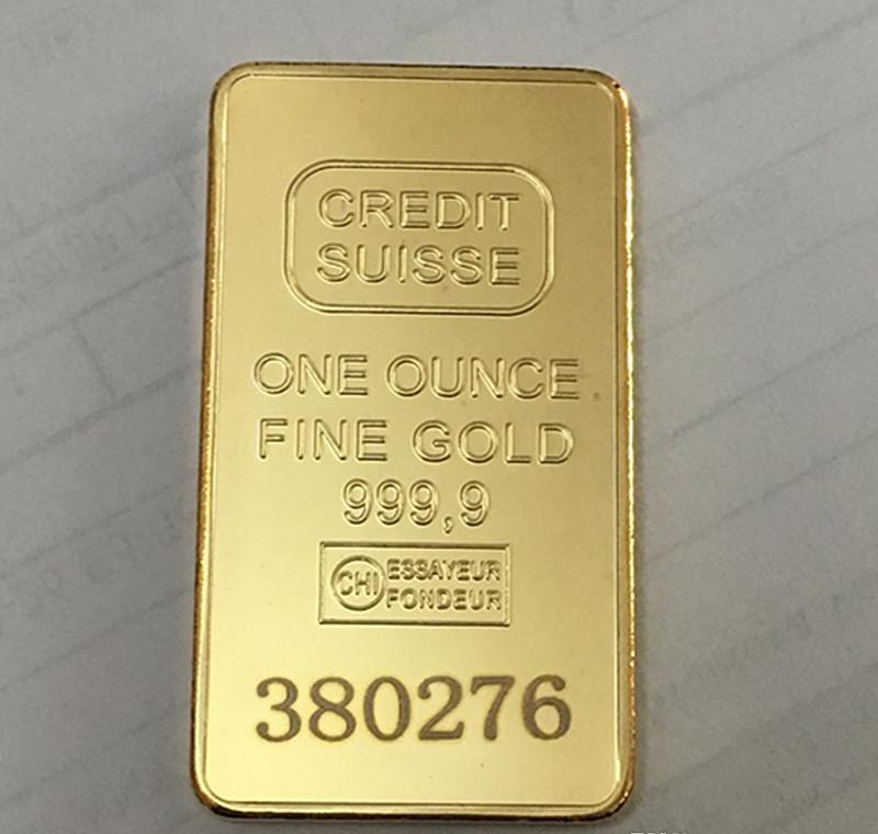 

Pcs Bar Swiss Laser Magnetic 10 Coin Serial Ingot Gift 50 X 28 1oz Souvenir Different Credit With Suisse Gold Bullion Plated Mm Non bbyaV