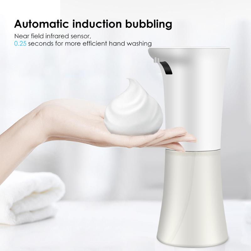 

300ml Waterproof Foam Liquid Dispenser Automatic Soap Dispenser Sensor Touchless Hand Washer Soap Pump Hand Cleaning