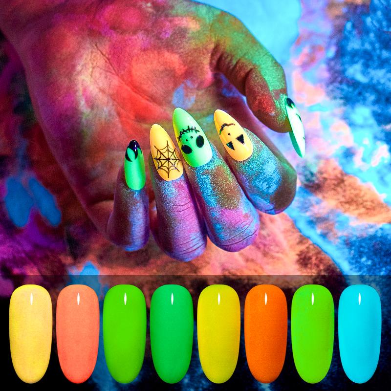 

Luminous Fluorescent Dipping Nail Powder Glitter Nail Art Pigment Decorations Manicure Accessories Light Glow In The Dark