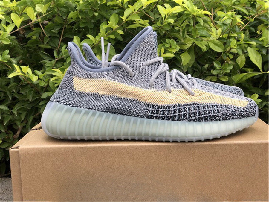 

Originals Ashblu GY7657 Ashpea GY7658 Outdoor Shoes Man Women Kanye West Grey Coffee Authentic Sneakers Sports With Original Box 36-47, Customize