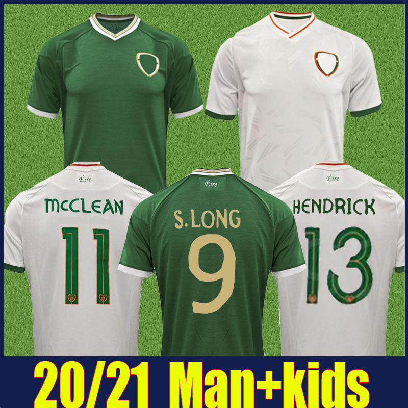 

2020 2021 Ireland jersey national team uniforms DUFFY BRADY S.LONG football jersey HOURIHANE McCLEAN HENDRICK soccer jersey Camiseta Ireland, 2020 away+euro patches
