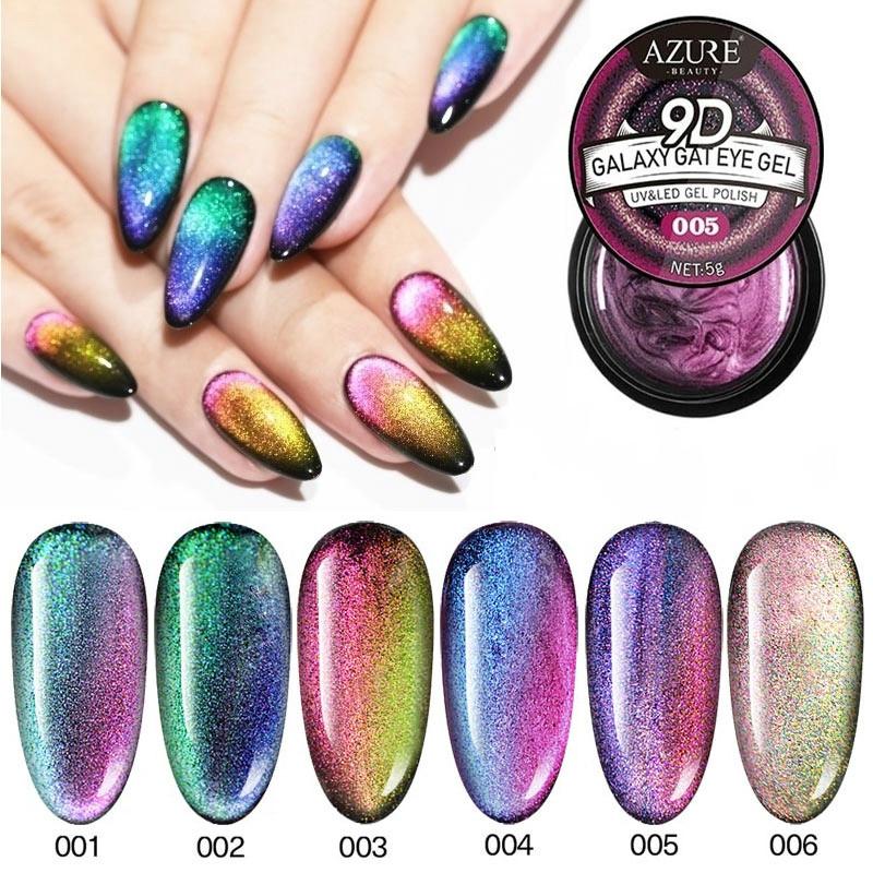 

Chameleon Galaxy Gel Polish Nail Art Magnet Stick Tools Set Long Lasting Gel Semi Permanent Cat Eyes, 002