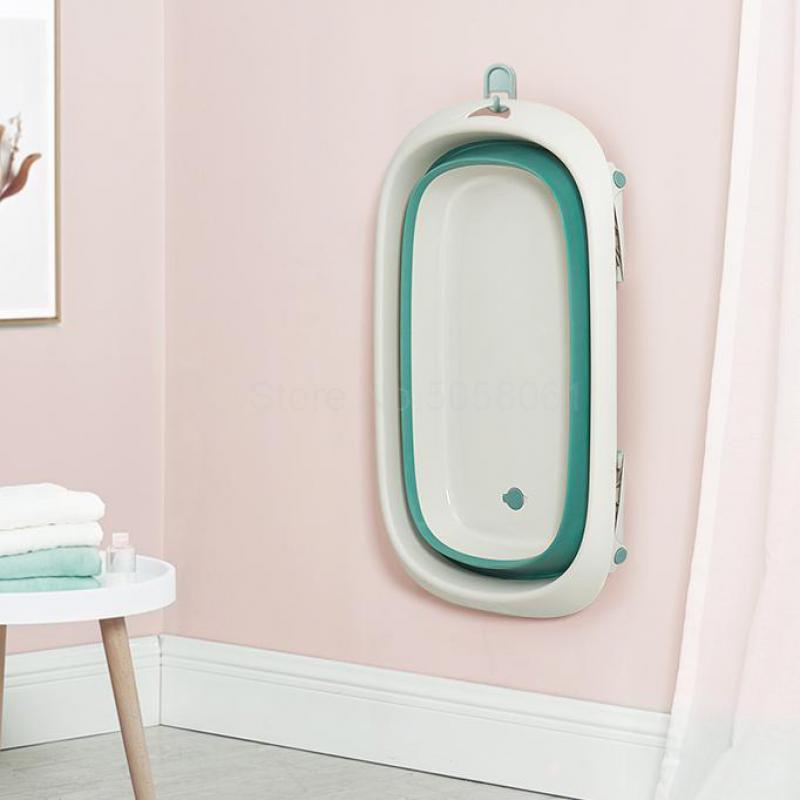 

Newborn Children Wash Tub Large Folding Tub Baby Supplies Wash Can Sit Lie