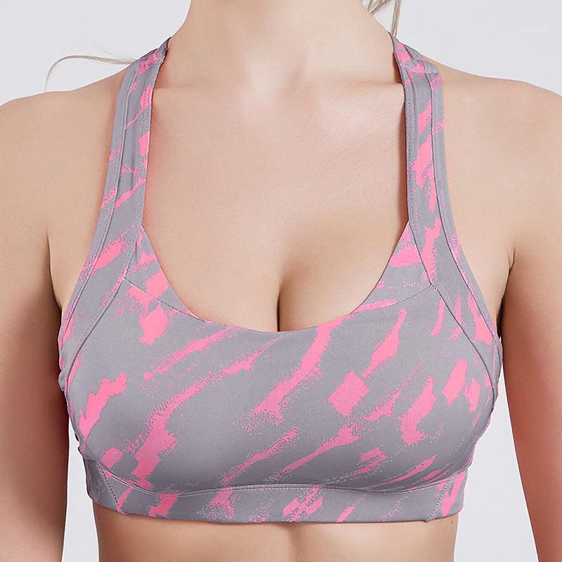 

Women Sports Bra Breathable Quick Dry Workout Tank Top Female Camo Fitness Yoga Seamless Running Gym Push Up Wire Free Underwear1, Black