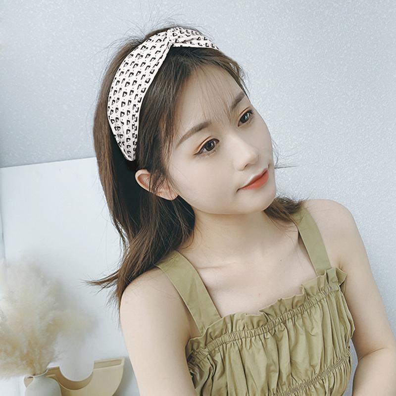 

Wide Knotted Headbands for Women Top Knot Headband Floral Cross Knot HairBand Fashion Hair Accessories Vintage Simple Hairhoop
