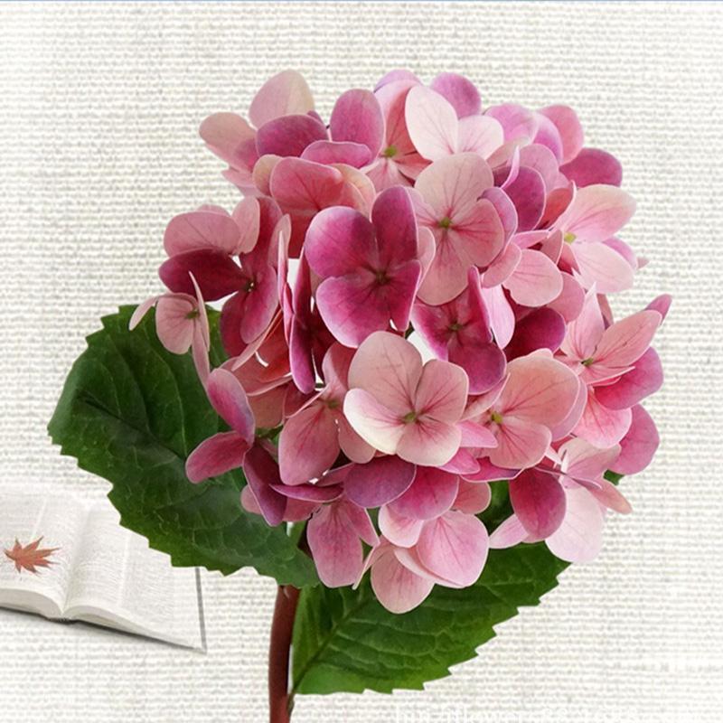 

Simulation 3D France Hydrangea autumn decor new Year christmas decoration for vases home wedding diy Garlands artificial flowers1, Purple