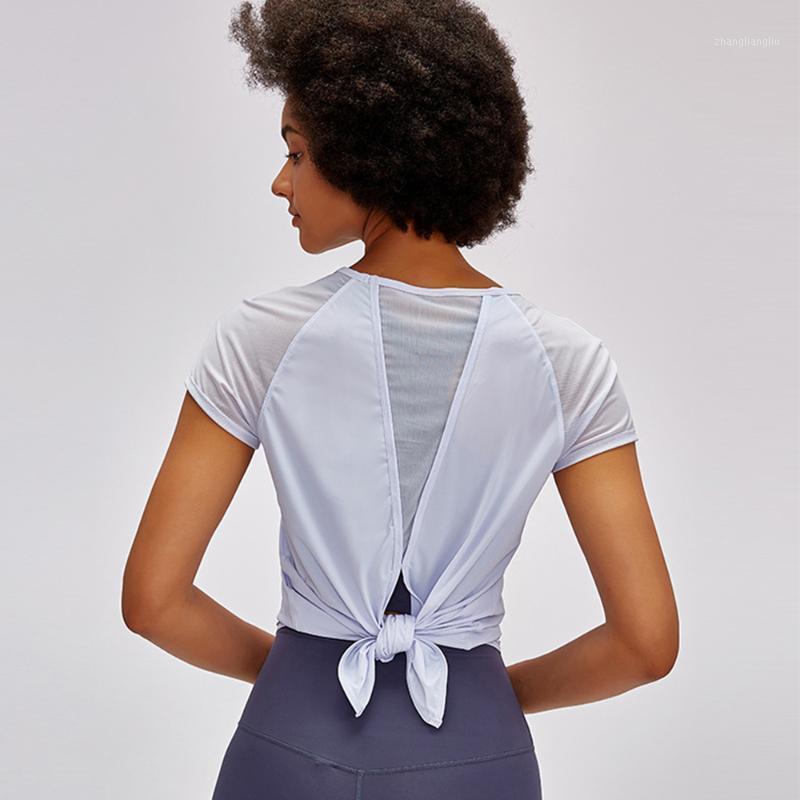 

Ultrathin Breathable Workout Tops for Women Solid Sexy Gym Crop Top Short Sleeves Sport Top For Fitness1, Black