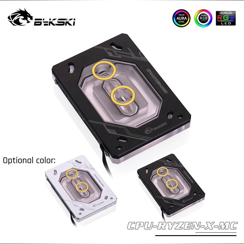 

Bykski CPU-RYZEN-X-MC, Ryzen 3/5/7/9 AM3/AM4 TheadPipper CPU Water Block, RBW Lighting System, Microwaterway Water Cooling Block1