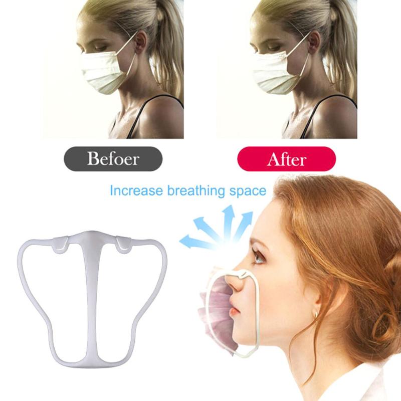 

In Stock 10pcs 3D Breathable Mask Bracket Mask Accessories Smoothly And Cool Silicone Holder Breathable Accessories