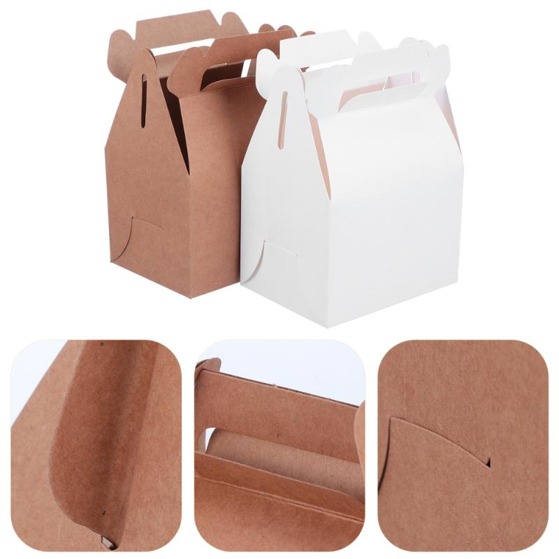 

10 Pcs Exquisite Puff Boxes Crafted Biscuit Boxes Convenient Thick Packing