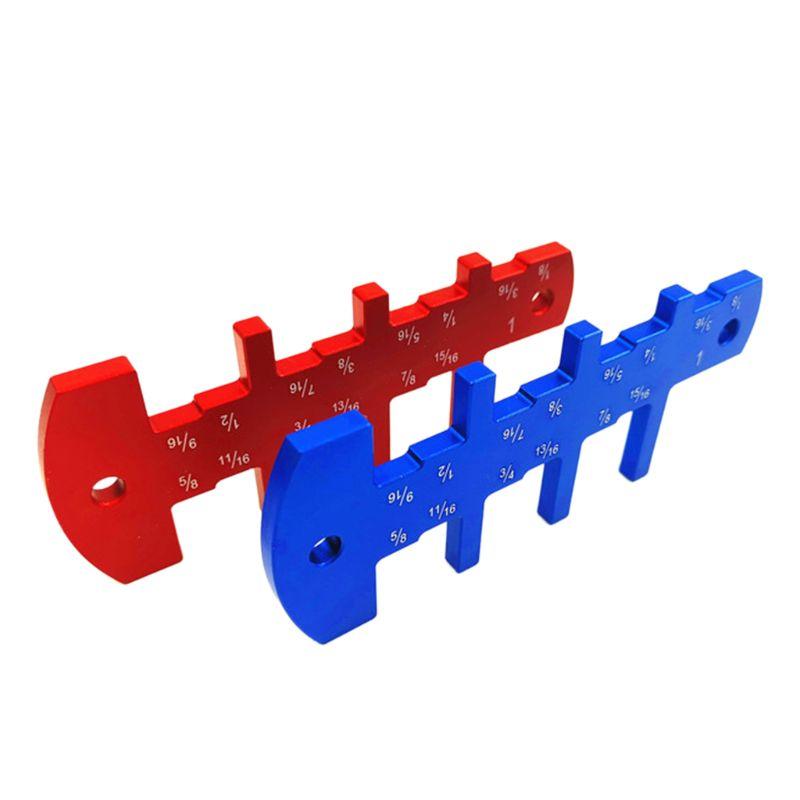

Height Gauge Imperial Inch Height Template Aluminum Alloy DIY Woodworking Tool B0KC
