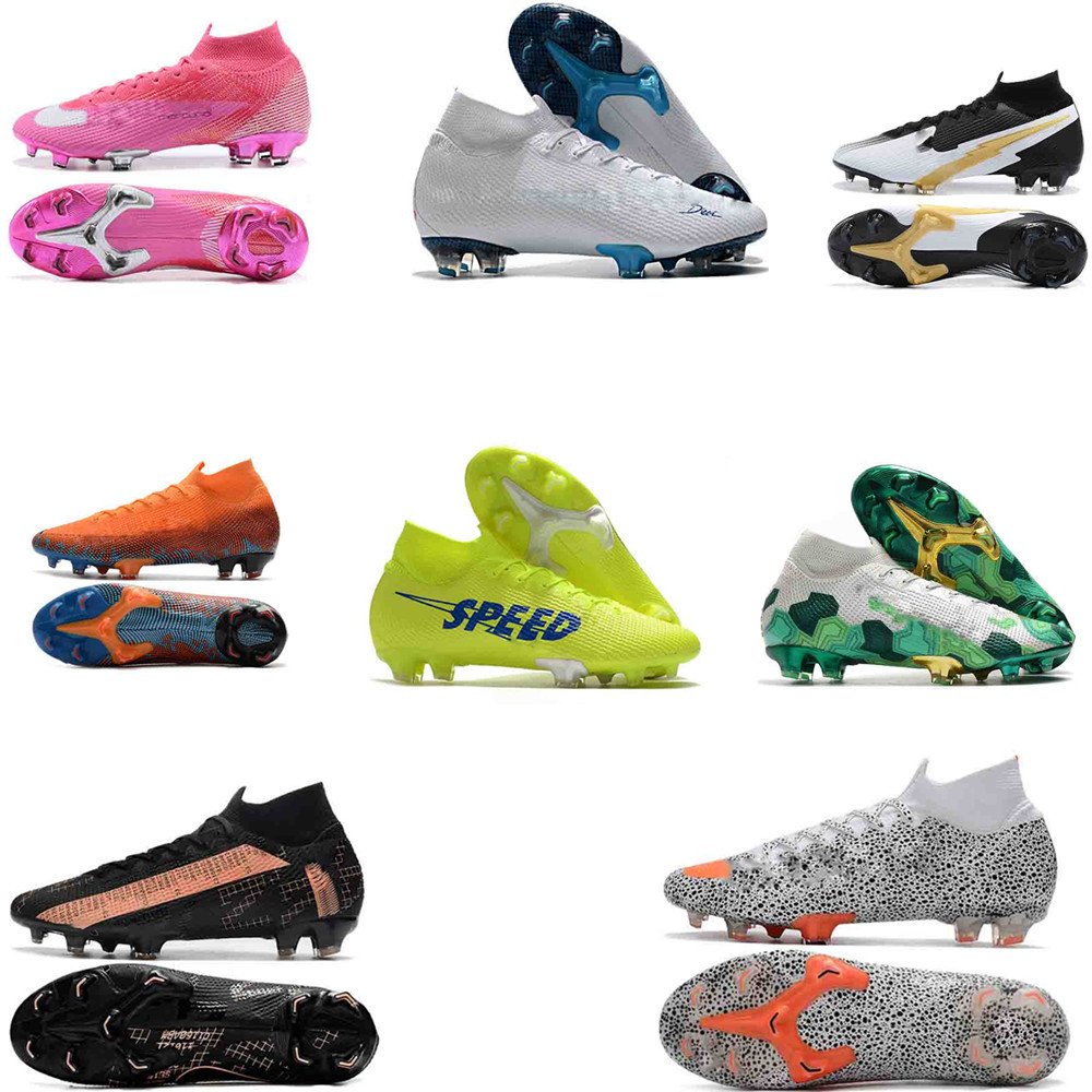 

Original football boots CR7 13 Elite 360 Mercurial Superfly V FG Soccer Shoes 360 Elite SE FG CR7 SAFARI Rosa Panther Ronaldo Soccer Cleats