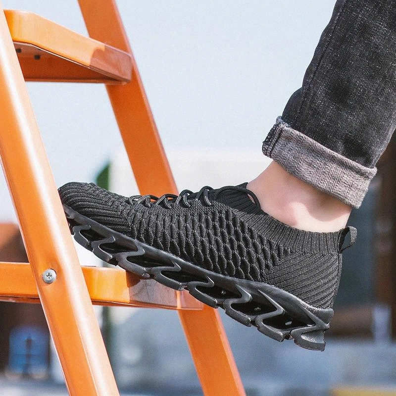 

Luxury New Men Casual Shoes Fashion Sneakers Low Cut Stretch Fabric Breathable Light Lace-Up Men Shoes Plus Size Designer #u667
